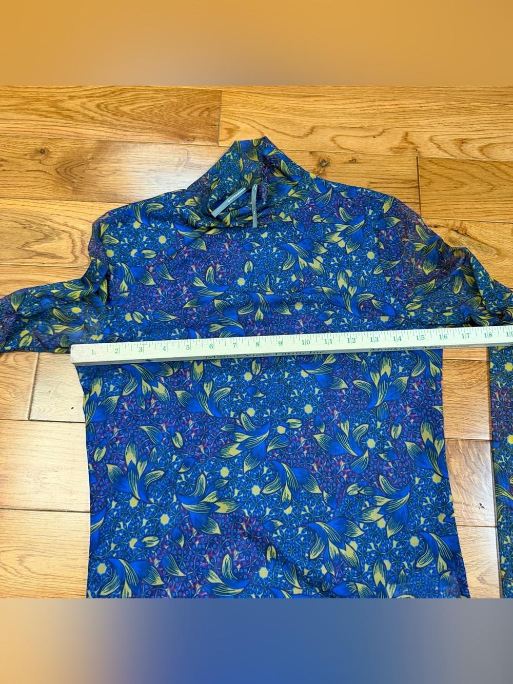 Anthropologie Gauzy Lined Mockneck Mesh Long Sleeve Top Y2K Style NWOT - Picture 8 of 8